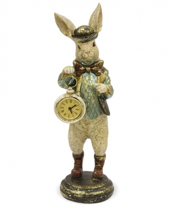 Фігурка кролика з годинником
