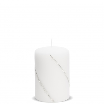Малий циліндровий циліндр із білою свічкою із білої свічки