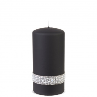 En Кришталевий циліндр із перламутровою свічкою із чорним перлом